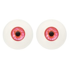 32mm Doll Eyes,1 Pair Realistic Acrylic Eyes, Ice Red