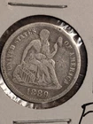 1889 seated liberty dime