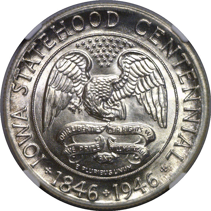 1946 Iowa Commemorative Half Dollar NGC MS-67+ | eBay