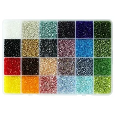 24Color 2.2mm Crimp Beads & Tubes Kit 950 Pieces per Color | JewelryMaking Suppl