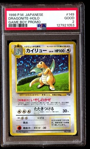 PSA 2 Dragonite Holo 149 Promo Game Boy Pokemon Japanese