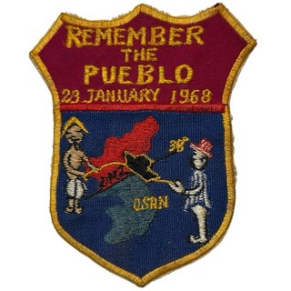 Vietnam War Remember The USS Pueblo Patch 1968 Korean Theater Made Navy Souvenir