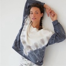 Free People FP Movement Ombre Tie Dye Crew Sweatshirt Small Oversized Pockets