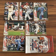 2020 Topps Opening Day Baseball Philadelphia Phillies Base MLB Team Set of 6 Car