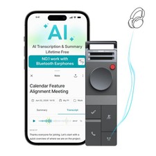 HiDock P1 AI Voice Recorder: Smart Voice Recorder Work with Bluetooth Earbuds...