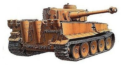 German Tiger I Tank Initial Production 1:3 5 Plastique Model Kit Tamiya