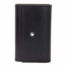 Montblanc Meisterstuck 7161 Key Holder Case 6 Rings Black Leather