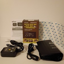 BN-LINK Heat Mat Thermostat Combo for Reptile 8x12 Black Amphibian Terrariums