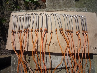26 Mustad Edelstahl No 8 Langschaft Longline Haken mit Snoods