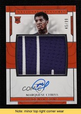 2016 Panini National Treasures Rookie 45/99 Marquese Chriss Patch Auto READ 4wf