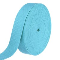 Baumwollband 1.5 Zoll 15.3 Yard Polyester Baumwollband Riemen Hellblau