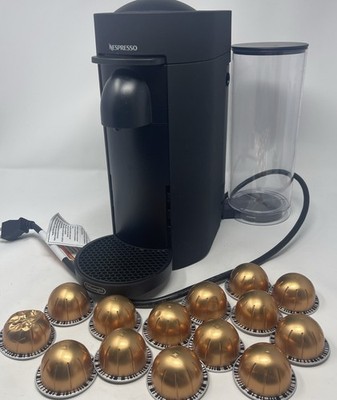 Nespresso Vertuo Coffee Espresso Maker by DeLonghi Black ENV150BM Works +14 Pods