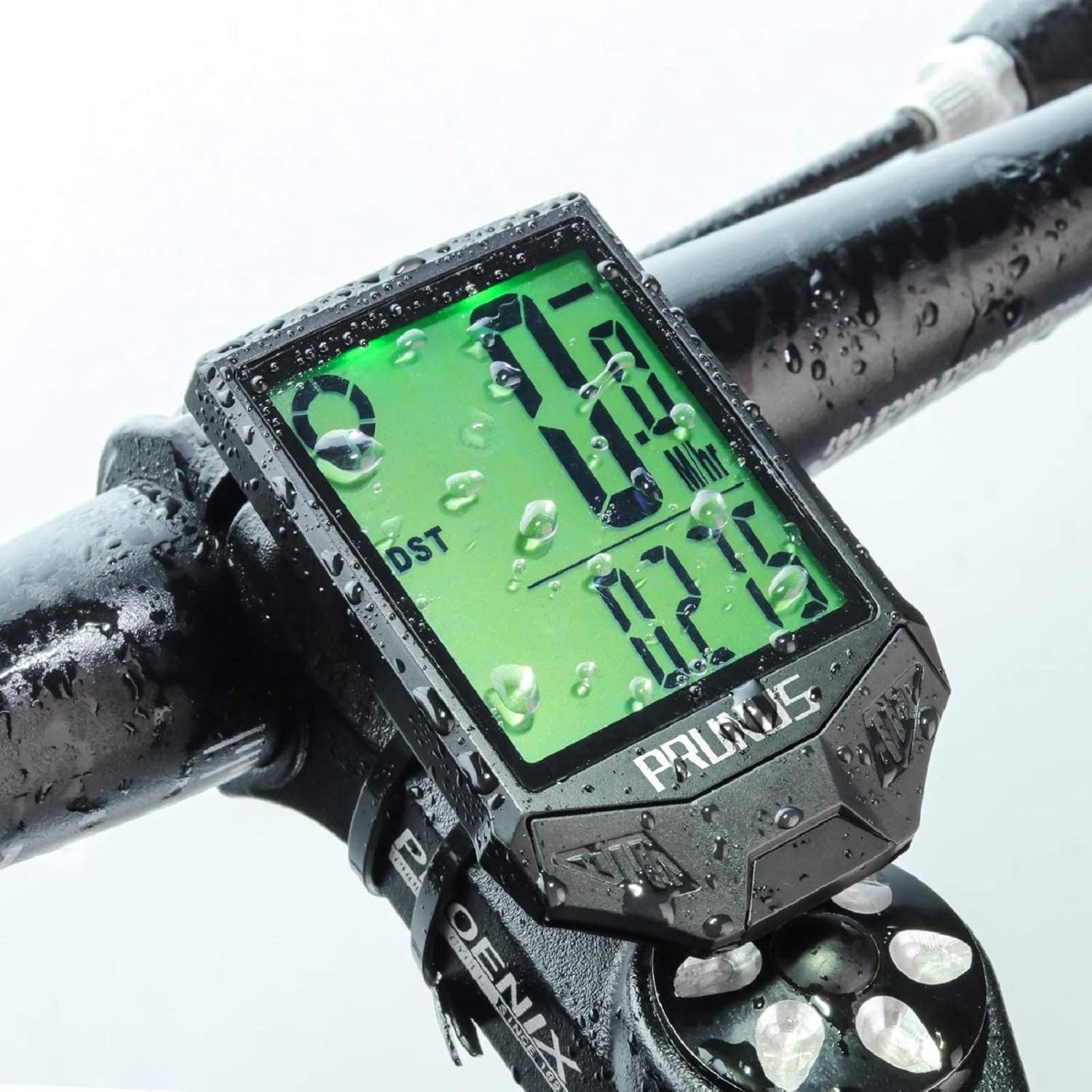 PRUNUS Bike Speedometer and Odometer Wireless Waterproof Bicycle Computer with T