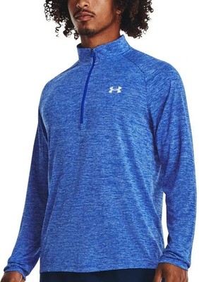 UNDER ARMOUR Herren marineblau 1/2 Reißverschluss Tech Sweatshirt XL neu mit Etikett C1694