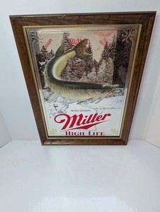 Miller High Life Muskie Mirror Sportsman Series First Edition