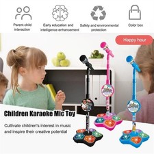 Kids Microphone with Stand Karaoke Song Machine Music Instrument Brain-Training