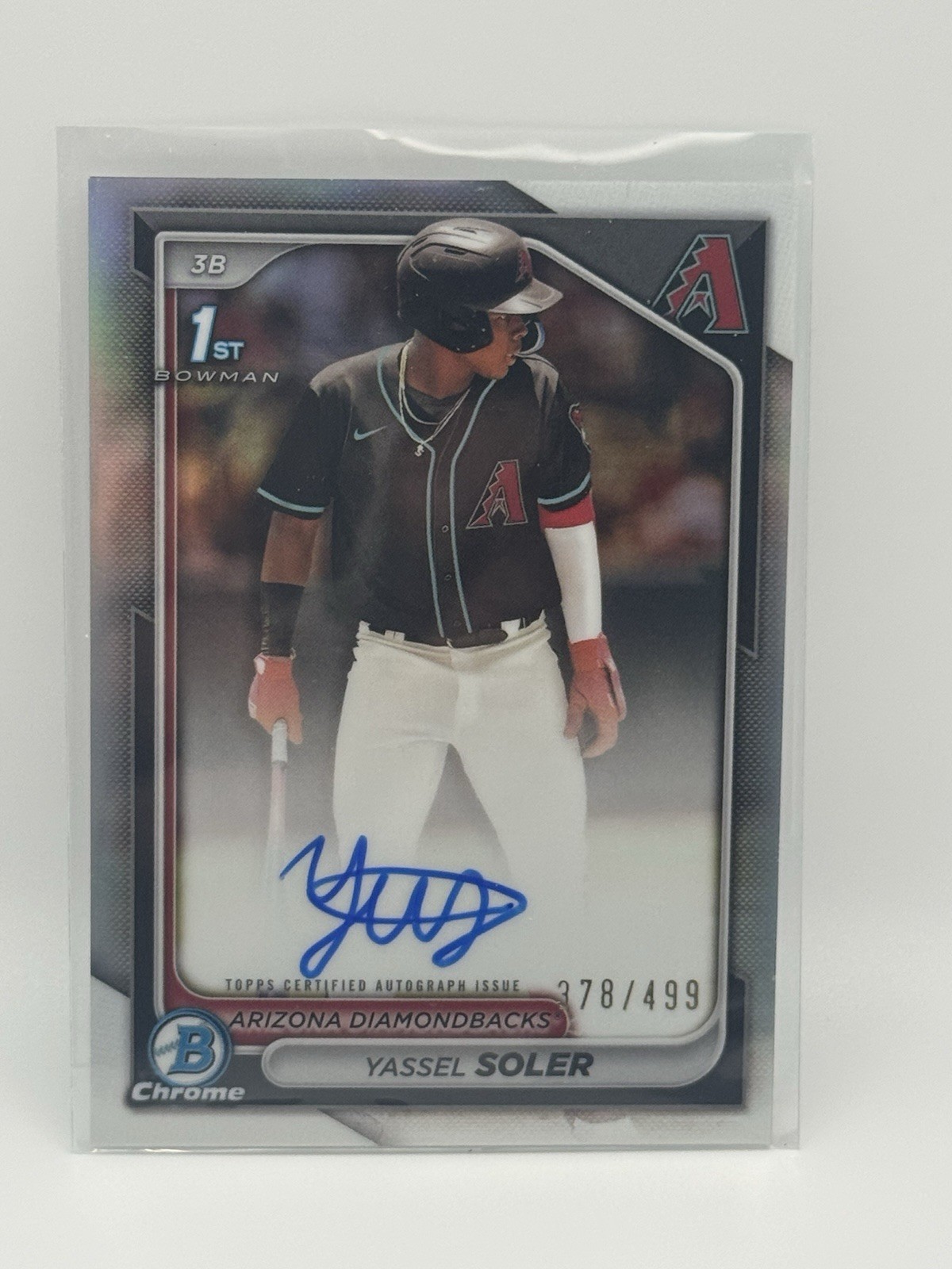 2024 Bowman Chrome Prospect Auto Refractor /499 Yassel Soler #CPA-YSO Auto /499