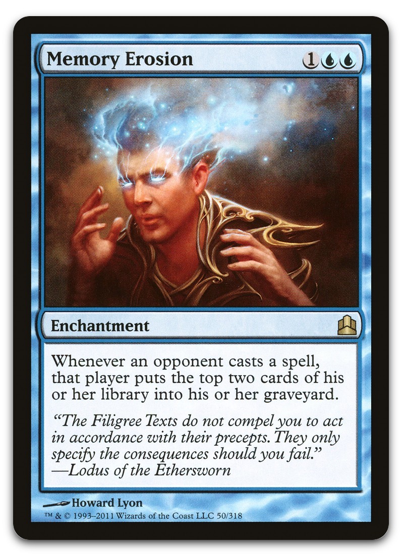 Memory Erosion #50 (NM) Commander CMD Magic MTG