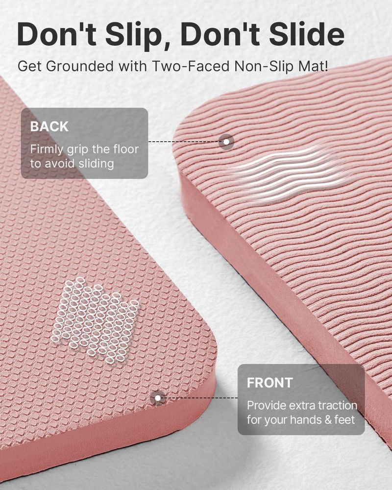 Extra Thick 1/2 Inch TPE Yoga Mat - Non-Slip Professional Exercise Mat