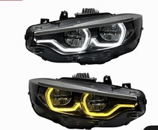 BMW IKON HEADLIGHTS LCI 4 SERIES F32 F36 F80 F82 M3 M4 WHITE DRL ONLY