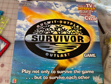 Survivor Board Game COMPLETE Mattel 2000 TV Show CBS Competition