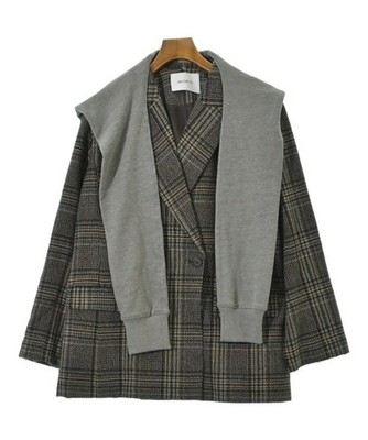 PRIORITY Jackets BrownxBeigexBlacketc.(Check Pattern) 2200689331022