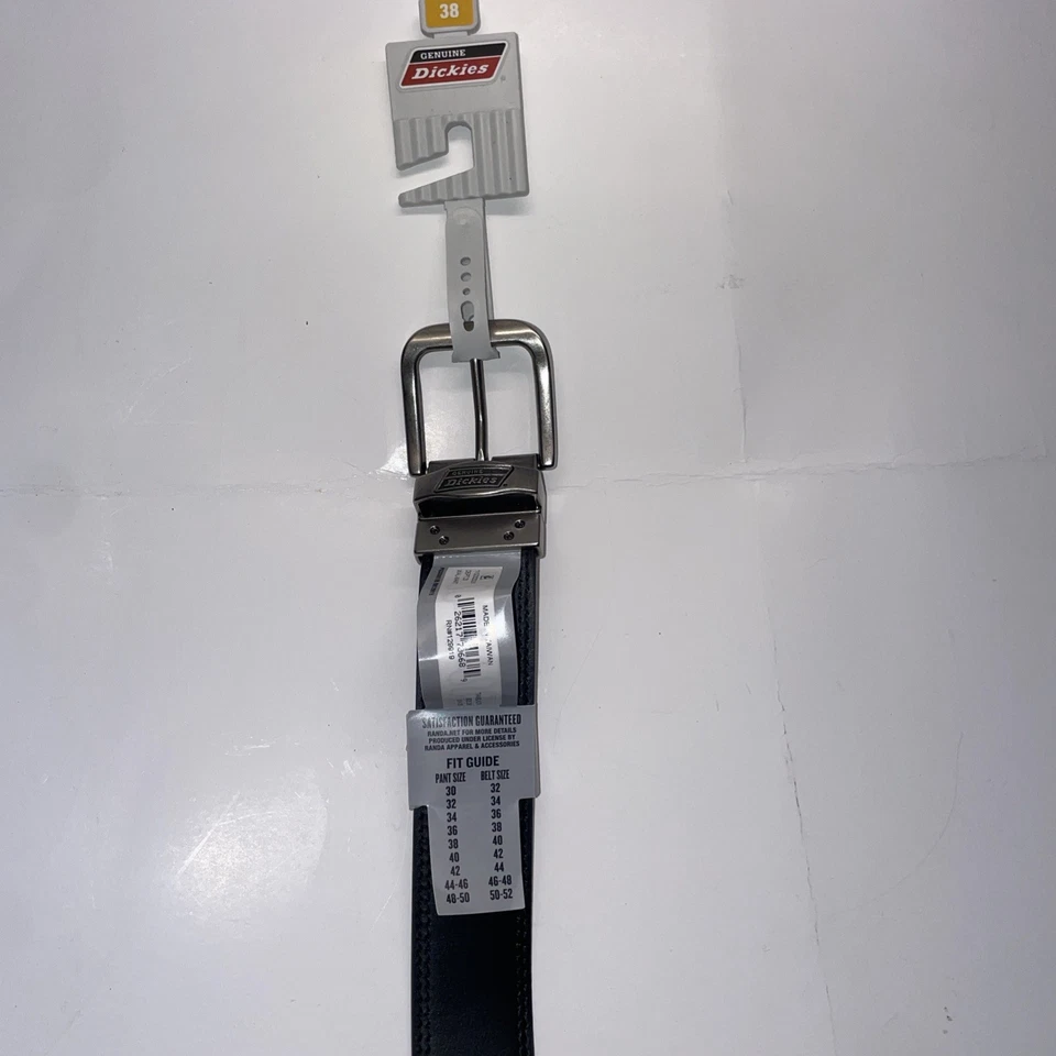 Cinturón de doble puntada reversible Dickies genuino para hombre dos en uno bronceado a negro  Foto 3 de 4