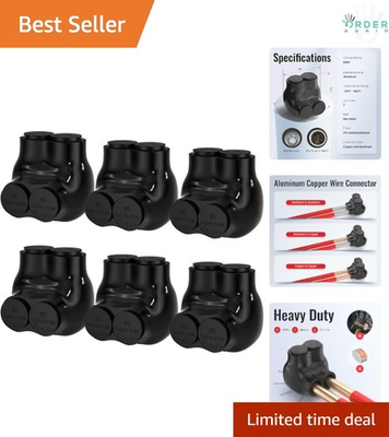 #ad 2 Port Insulated Connector Multi Tap Aluminum Copper Wire Connector 6 Pack $52.97