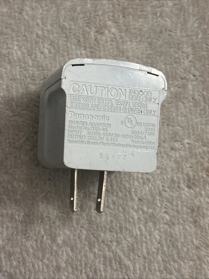 Adaptador carregador genuíno Panasonic RE3-40 para barbeador elétrico ES2206 testado - Imagem 3 de 4