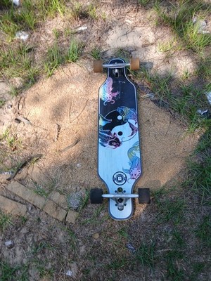 Original Apex Drop Through Longboard 44 in with Artistic Graphic Deck Used