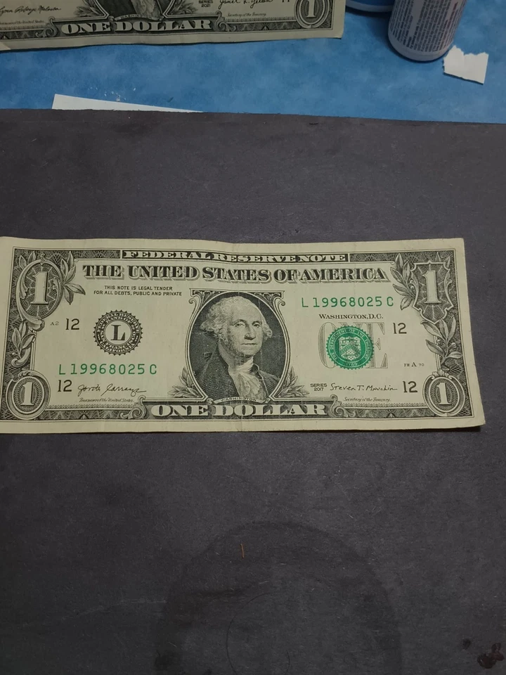 2017 $1 L SAN FRANCISCO BEP L-C BLOCK BIRTHDAY NOTE AUGUST 25 1996 (L19990825C) - Image 3 of 4