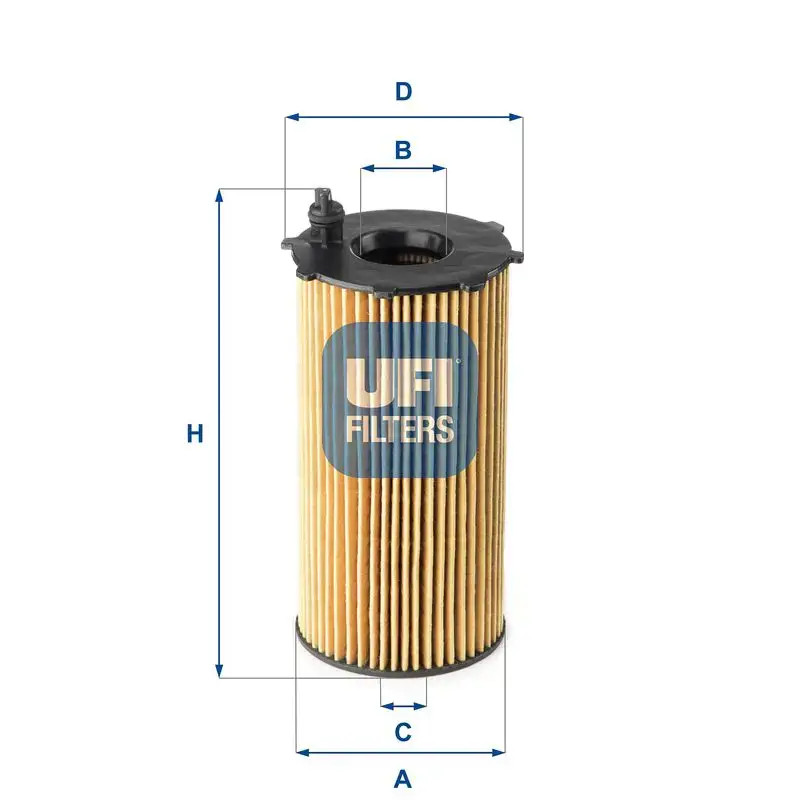 Oil filter Filter Insert 25.167.00 UFI for JEEP DODGE - Image 4
