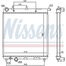 1X NISSENS 61279 RADIATOR WATER COOLER ENGINE COOLING 1330C1 NEW