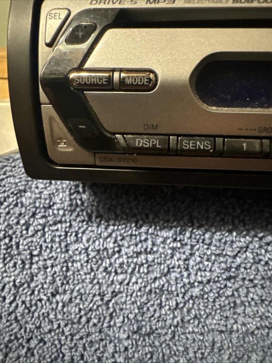 Sony CDX-S2210 Grey Car Radio CD Receiver MP3 SUB-Out 52x4 Watts
