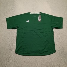 Adidas Fielders Choice Woven Baseball Jacket Mens Size Medium Green Shirt IY2987