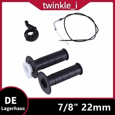Motorrad Gasgriff 22mm Lenkergriffe Schnelle Reaktion Mit Gaszug Universal DHL