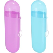 Travel Toothbrush Case Holder with Ventilation Holes Portable Plastic Toothbrush