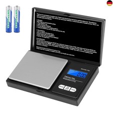 Oderra Feinwaage 700g x 0,01g, Tragbar Schmuckwaage mit LCD-Display, Enthält 2 
