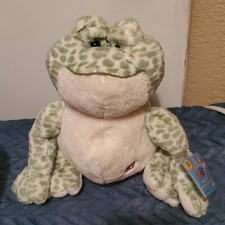 Animal Alley Frog Plush Stuffed Animal Green/White 1998 Washable Small MPN 4014