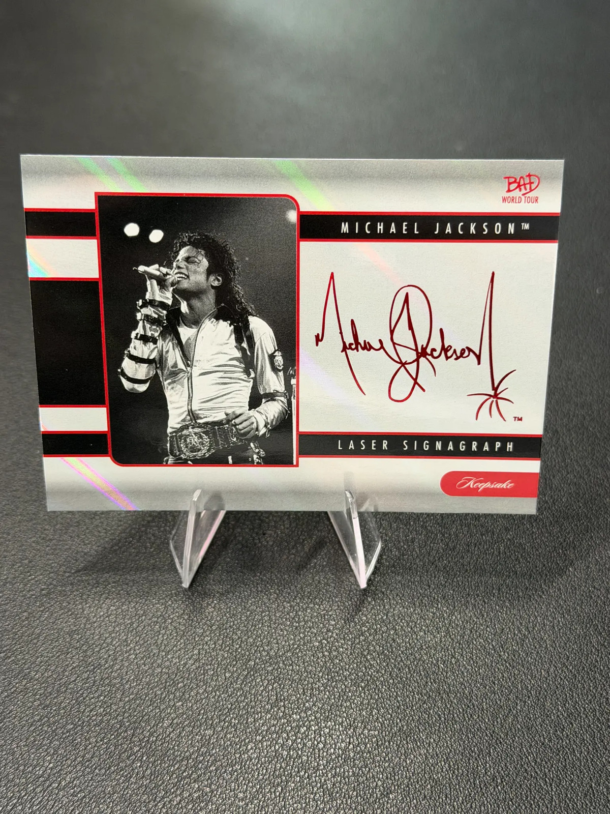 Michael Jackson BAD World Tour #153 Rainbow Refractor 22/87 Keepsake