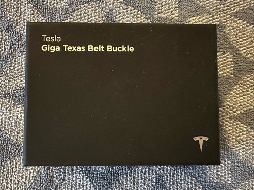 Tesla Giga Texas Belt Buckle DON'T MESS WITH TEXAS, Collectible New In Box Mens - Picture 4 of 7