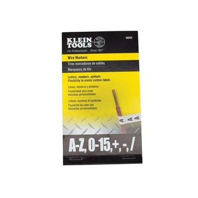 1PC Klein Tools 56253 Wire Marker Book-Black Letters, Numbers and Symbols