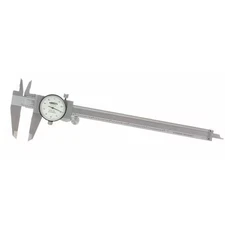 Insize 1311-8 Dial Caliper, 0-8"Range, 1-1/2"Jaw D, White