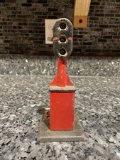 Vintage Marx O Scale 3 Signal Light Block Signal RR TRAIN LAYOUT As Is