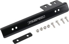 Black Front Bumper License Plate Mount Bracket Relocator Holder Bar