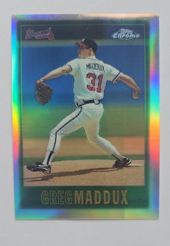 Greg Maddux [Refractor] #49 1997 Topps Chrome card