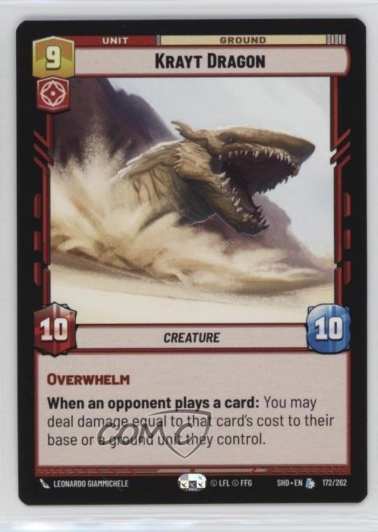 2024 Star Wars Unlimited - Shadows of the Galaxy SHD Krayt Dragon #172