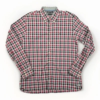 Tommy Hilfiger Herren Hemd Gr. XL Mehrfarbig Kariert Custom Fit Baumwolle - Bild 1 von 4