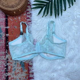 NEW Victoria's Secret Blue Lace Dream Angels Push Up Without Padding Bra 38DD