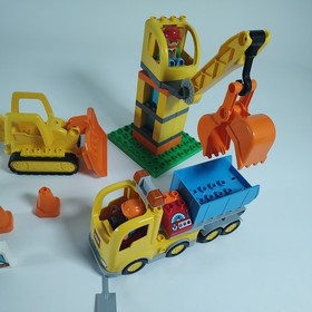 Lego Duplo 10813 Big Construction Site 98% COMPLETE RARE Retired LOOK!